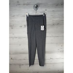 WonderWink RENEW Scrub Pants Womens XS Gray Heather Modern Fit Tapered Leg 5134